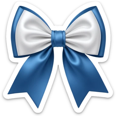 luxury white satin ribbon bow, soft folds, realistic fabric texture, symmetrical shape, elegant feminine aesthetic, 3D render, isolated on transparent background
 sticker