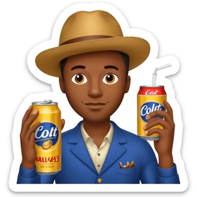 Black guy colt 45 malt liquor sticker