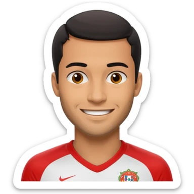 Nuno Mendes, Portuguese footballer, smiling sticker