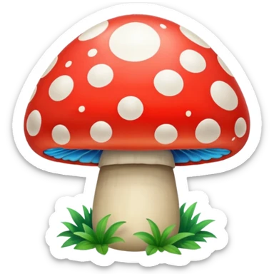  psychedelic party mushroom  sticker