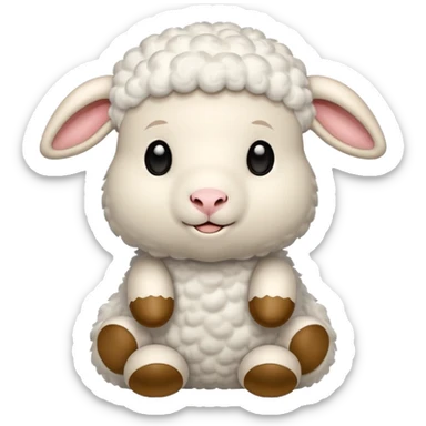 stuffed lamb jellycat sticker