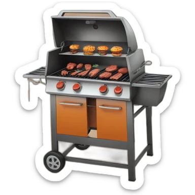 Barbecue sticker