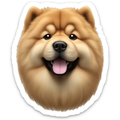 Chow chow photorealistic 4k sticker