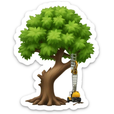 Tree getting removed  sticker