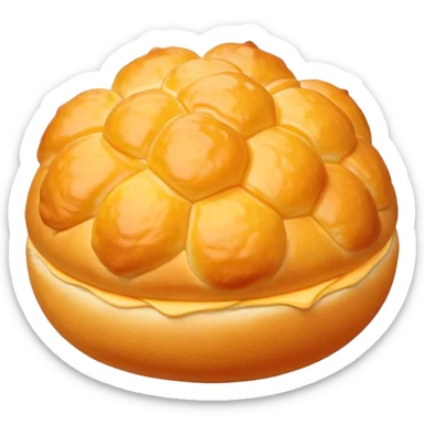 make me an orange cheese puff emoji sticker