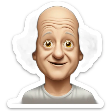 Young Larry fine of the three stooges sticker