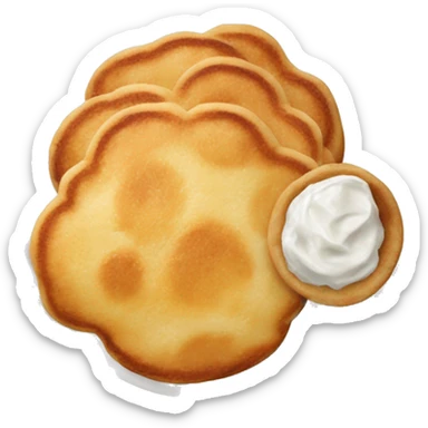 fried quark (curd cheese) pancakes sticker