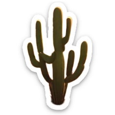 Cinematic Realistic Desert Emoji in a frame, Expansive and arid, with vast stretches of golden sand dunes and scattered cacti, the sun casting a warm, almost orange glow over the dry, cracked earth. The horizon blurs into a heat shimmer, while the occasional desert flower adds a splash of color to the barren landscape. Soft glowing outline, capturing the essence of the harsh yet stunning beauty of the desert, calm and quiet, filled with silence and mystery. sticker