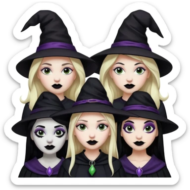 4 MUJERES BRUJAS SUSPIRAN sticker