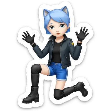 Silver wolf from Honkai star rail sticker