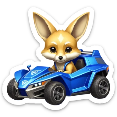 rocket league fennec car sticker