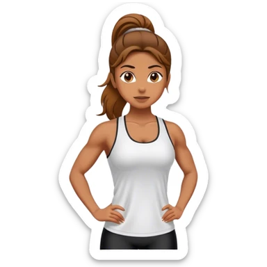Woman Personal Trainer stand sticker