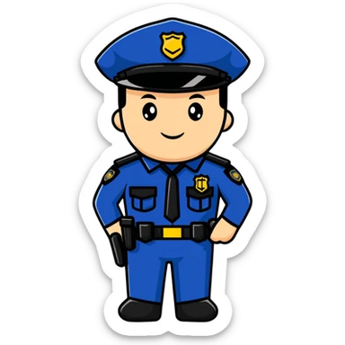 police officer sticker
