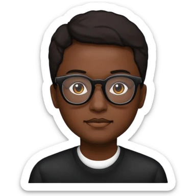 ponle unas gafas negras sticker