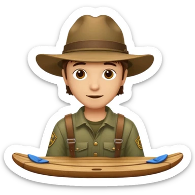 ranger on a raft sticker