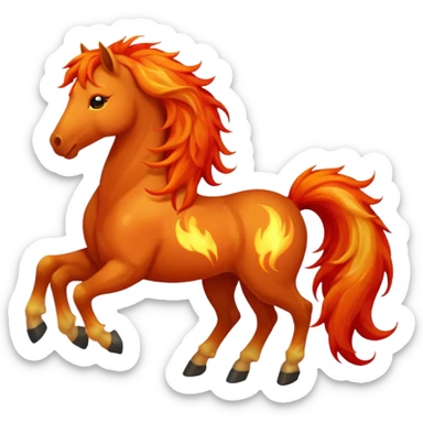 fire horse sticker