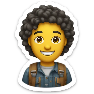 Happy designer sticker