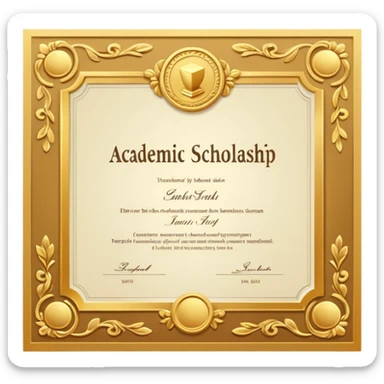 academic schoolarship sticker