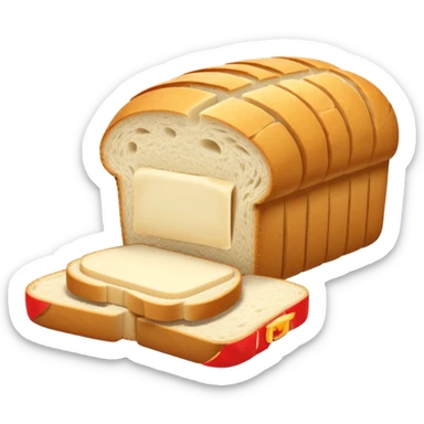 just a sliced bread load simple with cut bread slices on ground remove the face from all bread  sticker
