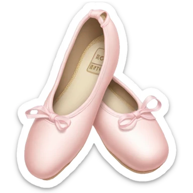 Pale pink ballet shoes sticker