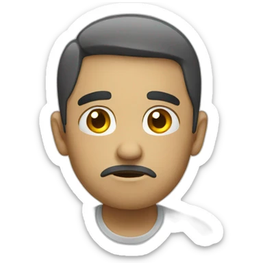 Emoji triste sticker