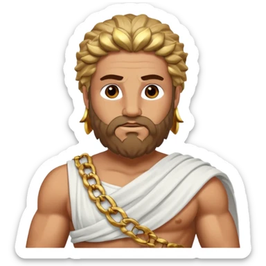 Zeus Greece ancient cloth sticker