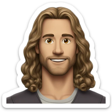 paul raci actor CODA long hair sticker