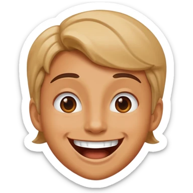 overly excited  sticker