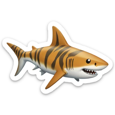  tiger surf shark sticker