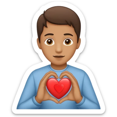 FLOORK DANDO UN CORAZÓN Y DICIENDO DURMETE O TE CONQUISTO sticker