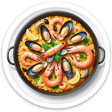 Paella catalana marisco sticker