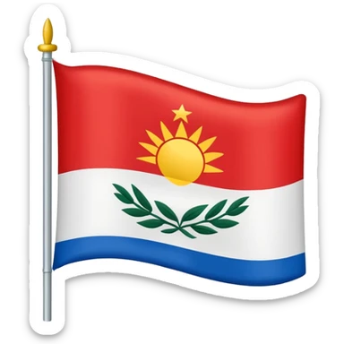 Make an emoji of the flag of the city of Tacna sticker
