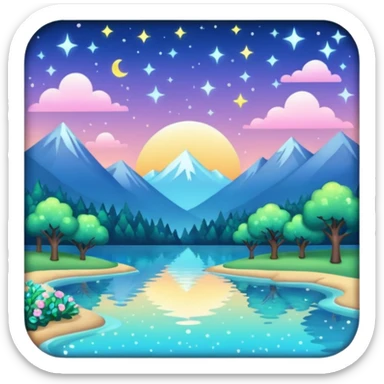gorgeous beautiful sparkly aesthetic full scenic SCENERY sticker