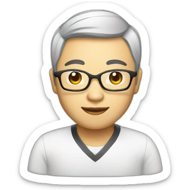 chinese entrepreneur on laptop  sticker