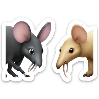 Ant eater and aardvark  sticker