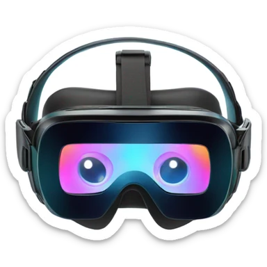 AR VR headset projected curved screens sticker