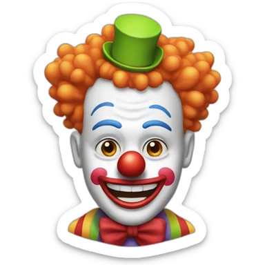 clown startup sticker