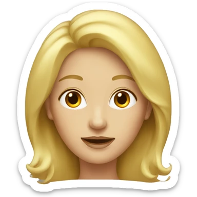Blonde mature female sticker
