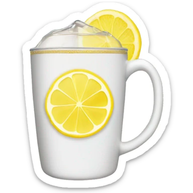 lemon slice on cup with Kombucha sticker