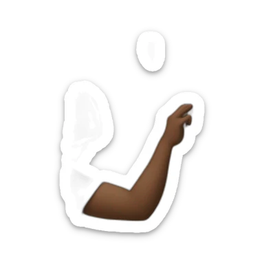 a man knocking on a wall with his head (with the wall) sticker