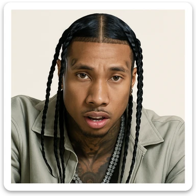 Convert this photo into a realistic illustration that closely resembles the original person, using a realistic style that closely matches the original photo. sticker