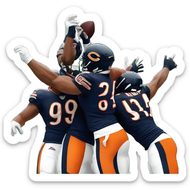 Chicago bears beating Green Bay packer sticker