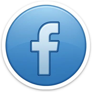 Fb blue badge icon sticker