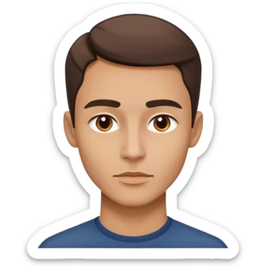 A person who has the sharpest jawline sticker