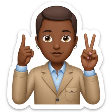 A yvl hand signal, it is commonly used by members of opium, a music company. Members are Playboi Carti, Ken Carson and Destroy Lonely. The signal is done by having the Thumb, pointer and Middle finger up and the index and pinky finger down. sticker