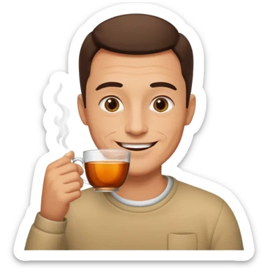 Çay içen Baba  sticker