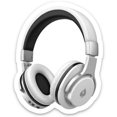 Headphones brown or white sticker