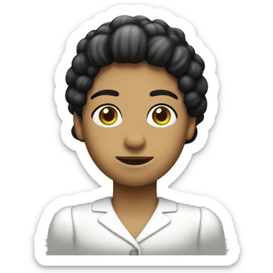 Un ladrón, vestido de rallas negras y blancas  sticker