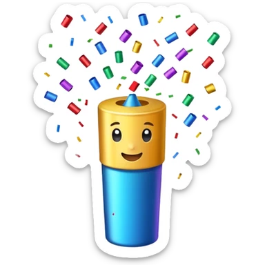 party popper sticker