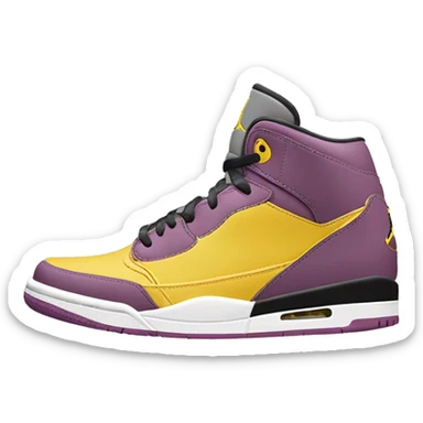 Air Jordan mauve et jaune sticker